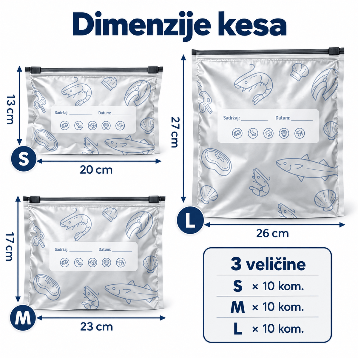 AluFresh kese za čuvanje svežine